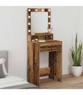 vidaXL Dressing Table Old Wood 50 x 41 x 135 cm Engineered Wood — V0672061328