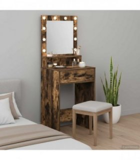 vidaXL Dressing Table Smoked Oak 50 x 41 x 135 cm Engineered Wood — V0672061332