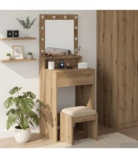 vidaXL Dressing Table Artisan Oak 50 x 41 x 135 cm Engineered Wood — V0672061343