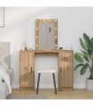 vidaXL Dressing Table Brown 102 x 33 x 135 cm Engineered Wood — Colour: Artisan oak