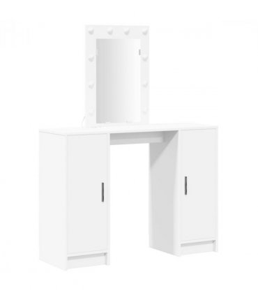 vidaXL Dressing Table White 102 x 33 x 135 cm Engineered Wood
