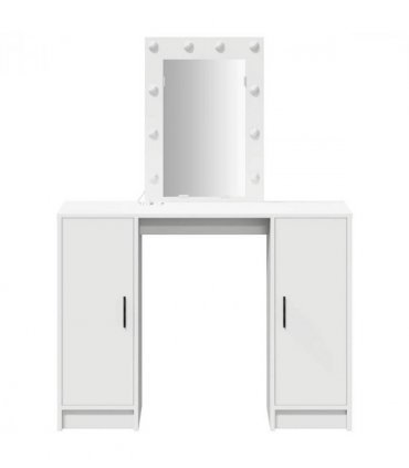 vidaXL Dressing Table White 102 x 33 x 135 cm Engineered Wood