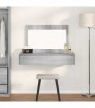 vidaXL Dressing Table Grey 100 x 40 x 70 cm Engineered Wood — Colour: Grey sonoma, Model: without led