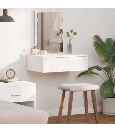 vidaXL Dressing Table White 60 x 40 x 70 cm Engineered Wood — Model: without led