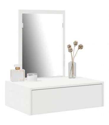 vidaXL Dressing Table White 60 x 40 x 70 cm Engineered Wood — Model: without led