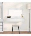 vidaXL Dressing Table White 100 x 40 x 70 cm Engineered Wood — Model: without led