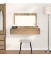 vidaXL Dressing Table Brown 100 x 40 x 70 cm Engineered Wood — Colour: Artisan oak, Model: without led