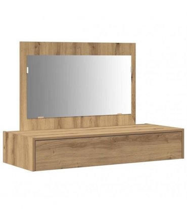 vidaXL Dressing Table Brown 100 x 40 x 70 cm Engineered Wood — Colour: Artisan oak, Model: without led