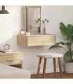 vidaXL Dressing Table Brown 60 x 40 x 70 cm Engineered Wood — Colour: Sonoma oak, Model: without led