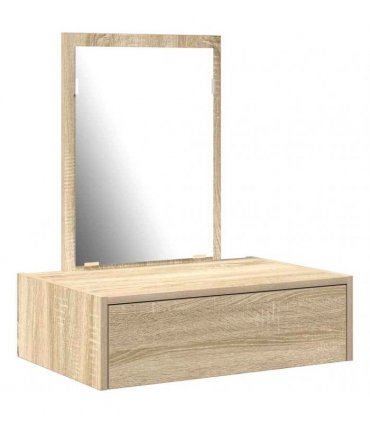 vidaXL Dressing Table Brown 60 x 40 x 70 cm Engineered Wood — Colour: Sonoma oak, Model: without led