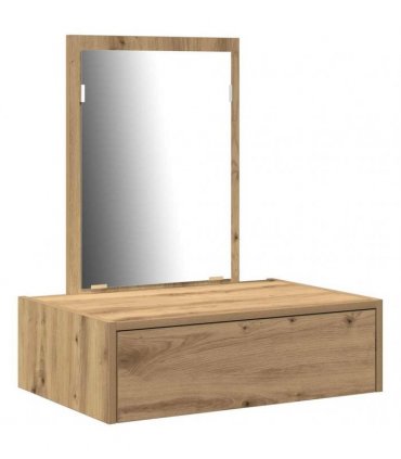 vidaXL Dressing Table Brown 60 x 40 x 70 cm Engineered Wood — Colour: Artisan oak, Model: without led