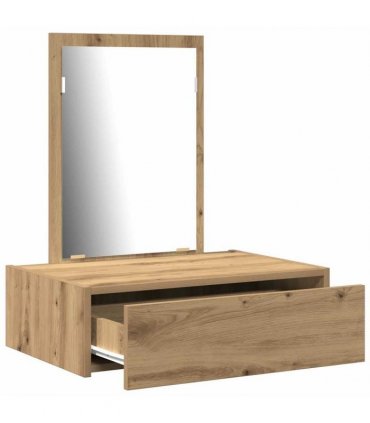 vidaXL Dressing Table Brown 60 x 40 x 70 cm Engineered Wood — Colour: Artisan oak, Model: without led