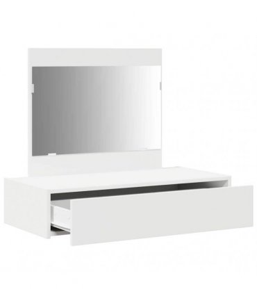 vidaXL Dressing Table White 83 x 40 x 70 cm Engineered Wood — Model: without led