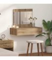 vidaXL Dressing Table Brown 83 x 40 x 70 cm Engineered Wood — Colour: Artisan oak, Model: without led
