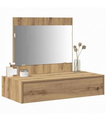vidaXL Dressing Table Brown 83 x 40 x 70 cm Engineered Wood — Colour: Artisan oak, Model: without led