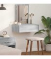 vidaXL Dressing Table with Drawer Grey 60 x 40 x 70 cm Engineered Wood — Colour: Grey sonoma, Model: without led