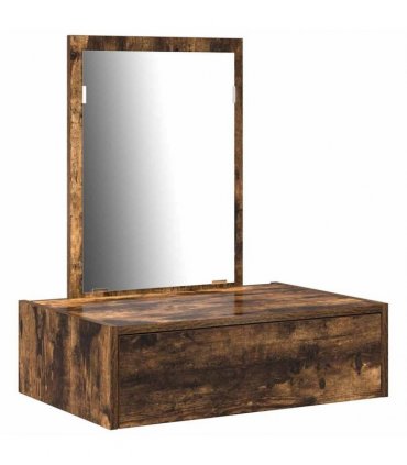 vidaXL Dressing Table Brown 60 x 40 x 70 cm Engineered Wood — Colour: Smoked oak, Model: without led
