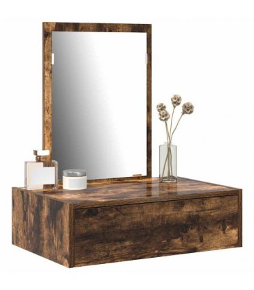 vidaXL Dressing Table Brown 60 x 40 x 70 cm Engineered Wood — Colour: Smoked oak, Model: without led