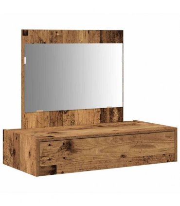 vidaXL Dressing Table Brown 83 x 40 x 70 cm Engineered Wood — Colour: Old wood, Model: without led