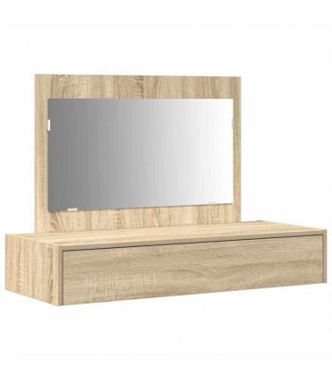 vidaXL Dressing Table Brown 100 x 40 x 70 cm Engineered Wood — Colour: Sonoma oak, Model: without led