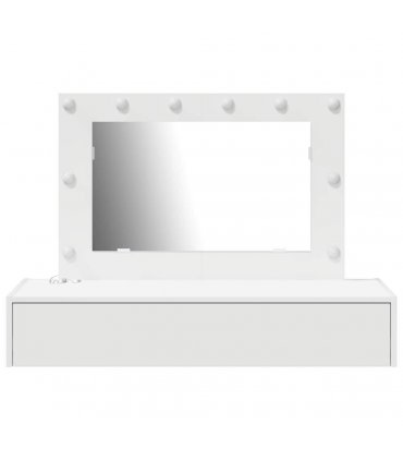 vidaXL Dressing Table White 100 x 40 x 70 cm Engineered Wood — Model: with led