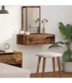 vidaXL Dressing Table Brown 60 x 40 x 70 cm Engineered Wood — Colour: Old wood, Model: without led