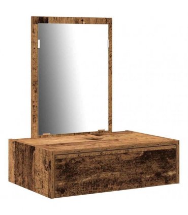 vidaXL Dressing Table Brown 60 x 40 x 70 cm Engineered Wood — Colour: Old wood, Model: without led