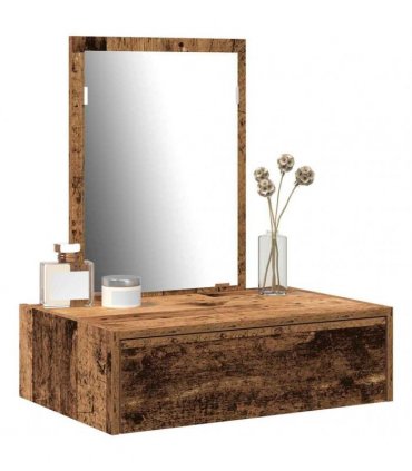 vidaXL Dressing Table Brown 60 x 40 x 70 cm Engineered Wood — Colour: Old wood, Model: without led