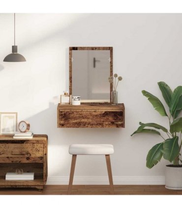vidaXL Dressing Table Brown 60 x 40 x 70 cm Engineered Wood — Colour: Old wood, Model: without led