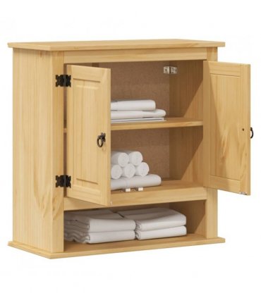 vidaXL Bathroom Wall Cabinet Corona 70x33x71.5 cm Solid Wood Pine