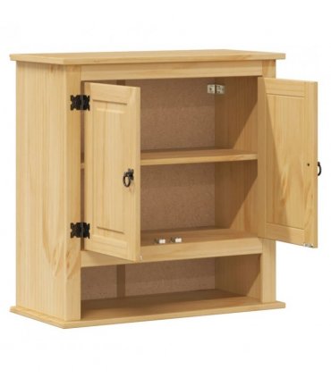 vidaXL Bathroom Wall Cabinet Corona 70x33x71.5 cm Solid Wood Pine