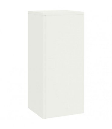 vidaXL Plant Stand 2 pcs White 24 x 24 x 55 cm Steel — Model: 2x (55 cm)