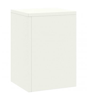 vidaXL Plant Stand 2 pcs White 24 x 24 x 35 cm Steel — Model: 2x (35 cm)