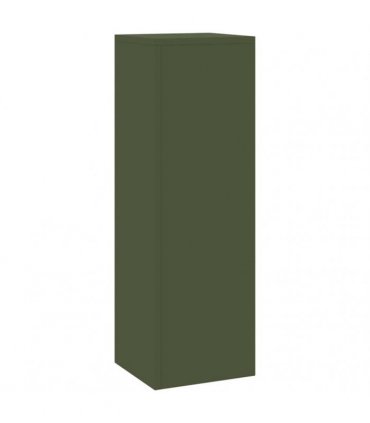 vidaXL Plant Stand 2 pcs Olive green 24 x 24 x 75 cm Steel — Model: 2x (75 cm)