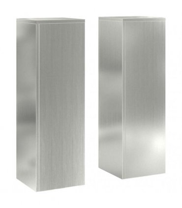 vidaXL Plant Stand 2 pcs Silver 24 x 24 x 75 cm Galvanised steel — Model: 2x (75 cm)