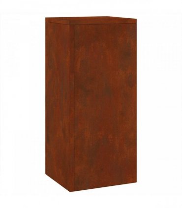 vidaXL Plant Stand 2 pcs Rusty 24 x 24 x 55 cm Weathering Steel — Model: 2x (55 cm)