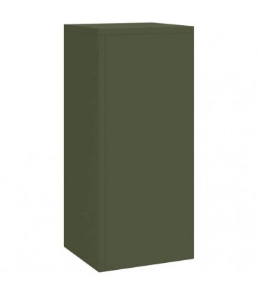 vidaXL Plant Stand 3 pcs Olive green Steel — Model: 3x (35/55/75 cm)