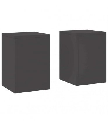 vidaXL Plant Stand 2 pcs Black 24 x 24 x 35 cm Steel — Model: 2x (35 cm)