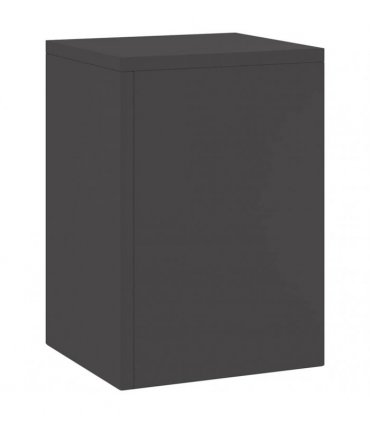vidaXL Plant Stand 2 pcs Black 24 x 24 x 35 cm Steel — Model: 2x (35 cm)