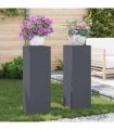 vidaXL Plant Stand 2 pcs Anthracite 24 x 24 x 75 cm Steel — Model: 2x (75 cm)