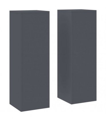 vidaXL Plant Stand 2 pcs Anthracite 24 x 24 x 75 cm Steel — Model: 2x (75 cm)