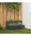 vidaXL Garden Planter Black 100 x 60 x 45 cm Cold-rolled Steel
