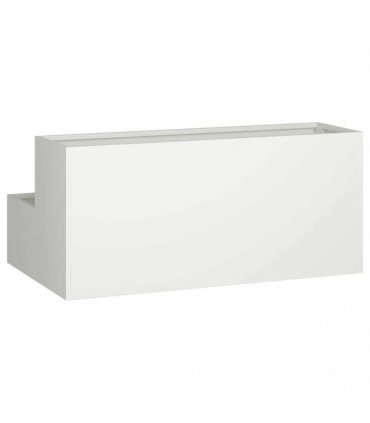 vidaXL Garden Planter White 100 x 60 x 45 cm Cold-rolled Steel
