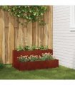 vidaXL Garden Planter Rusty 100 x 60 x 45 cm Weathering Steel