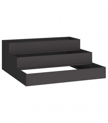 vidaXL Garden Planter Black 90 x 90 x 35 cm Cold-rolled Steel