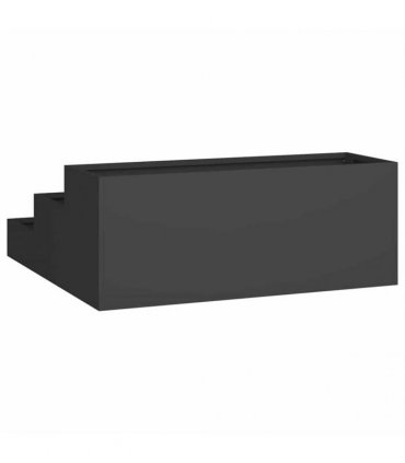 vidaXL Garden Planter Black 90 x 90 x 35 cm Cold-rolled Steel