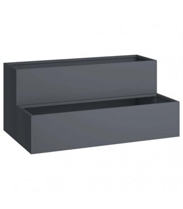 vidaXL Garden Planter Anthracite 100 x 60 x 45 cm Cold-rolled Steel