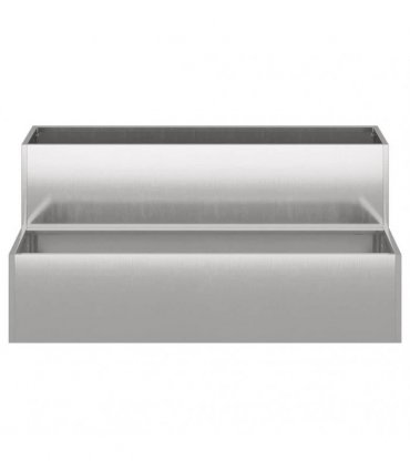 vidaXL Garden Planter Silver 100 x 60 x 45 cm Stainless Steel