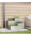 vidaXL Garden Planter Silver 80 x 80 x 60 cm Stainless steel