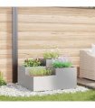vidaXL Garden Planter Silver 100 x 100 x 48 cm Stainless steel